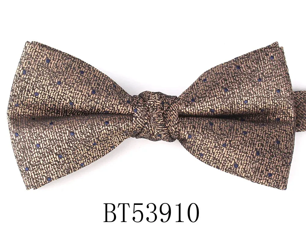 Parent-Child Shiny Gold Glitter Bowtie Set