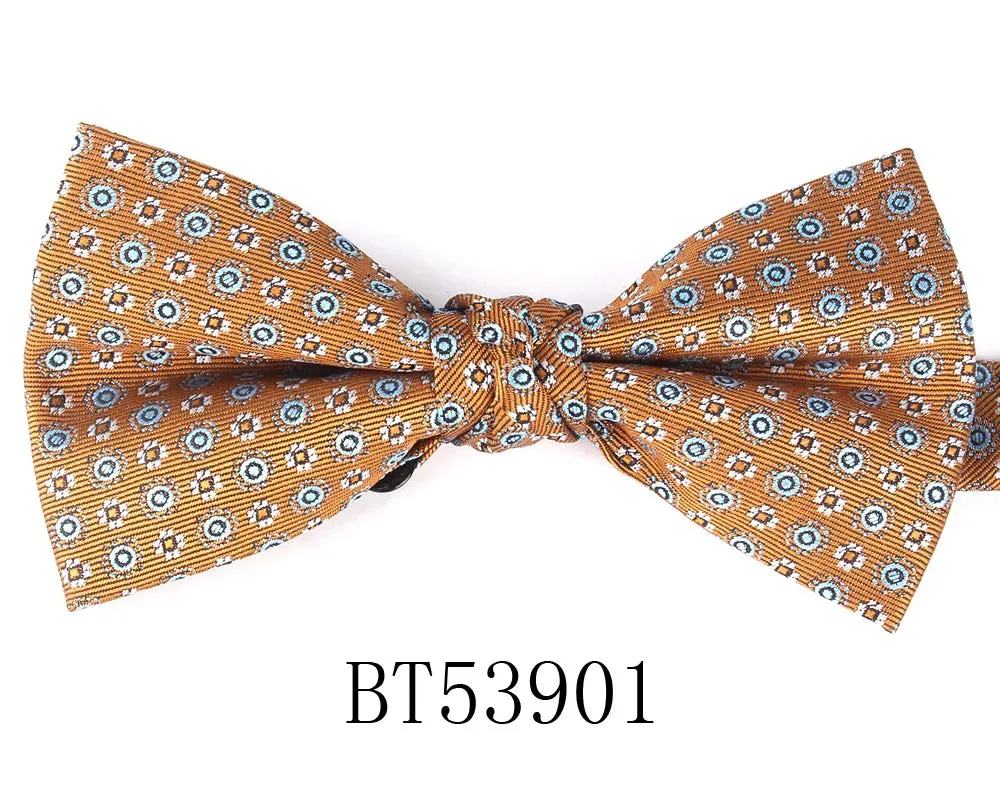 Parent-Child Shiny Gold Glitter Bowtie Set