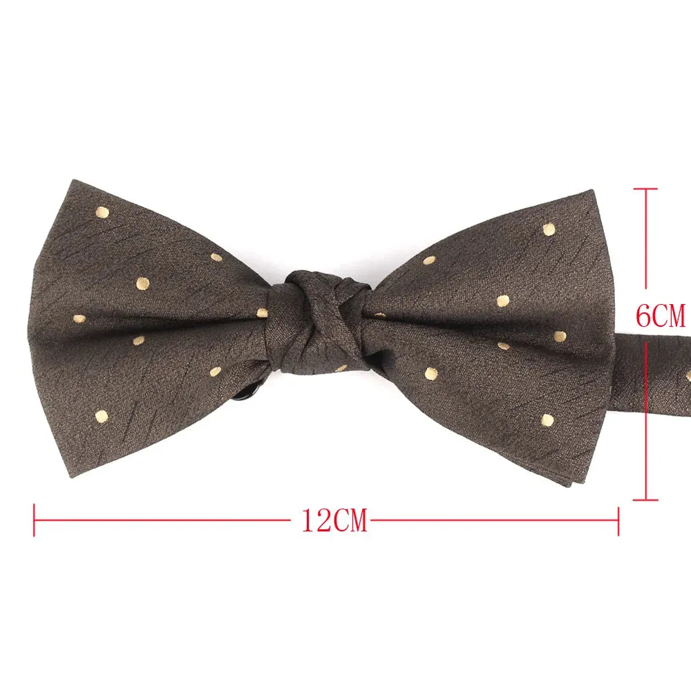 Parent-Child Shiny Gold Glitter Bowtie Set