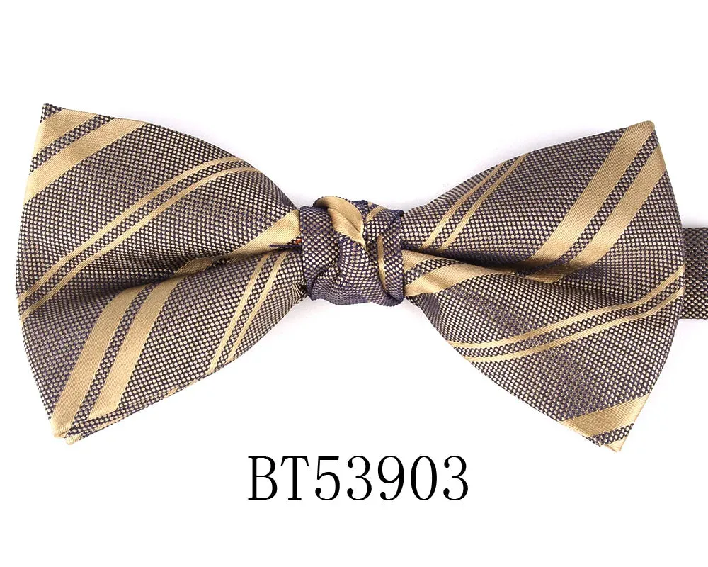 Parent-Child Shiny Gold Glitter Bowtie Set