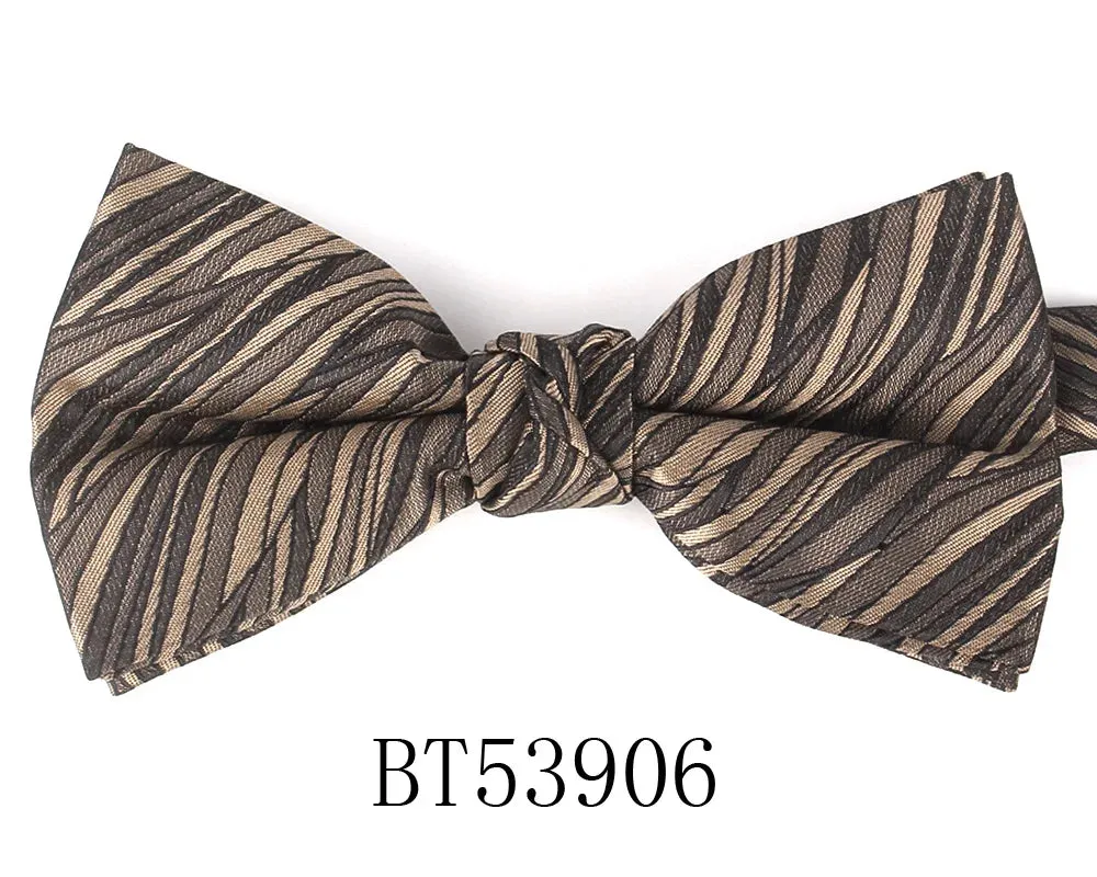 Parent-Child Shiny Gold Glitter Bowtie Set