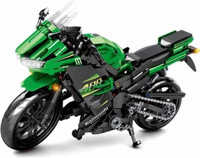 Pasyru Technology Motorbike Building Set, 862 Pcs Superbike for Kawasaki Ninja 400 Model Building Sets, Super Motorcycle Construction Toy for Kids and Adults, Compatible with Major Brands Bricks
