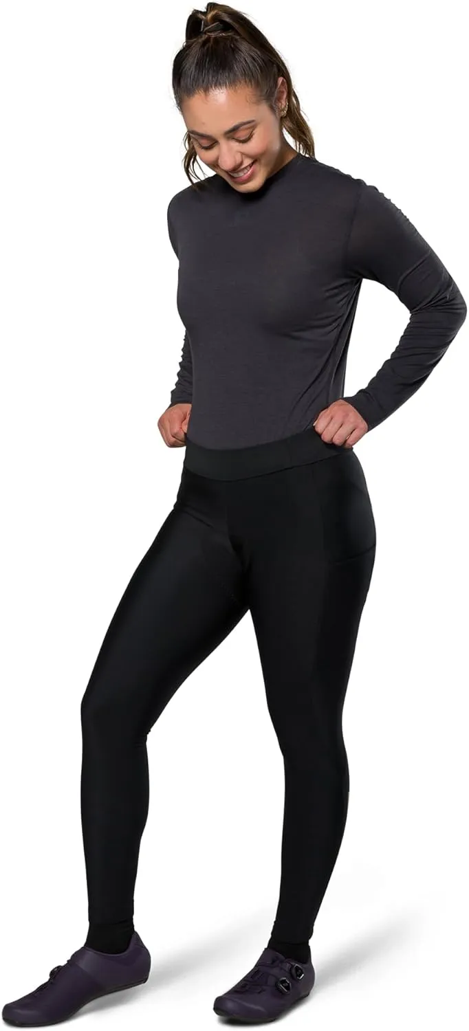 PEARL IZUMI Women's Quest Thermal Cycling Tights, Thigh Cargo Pockets, Ultra-Soft Thermal Fleece Fabric, Levitate Chamois