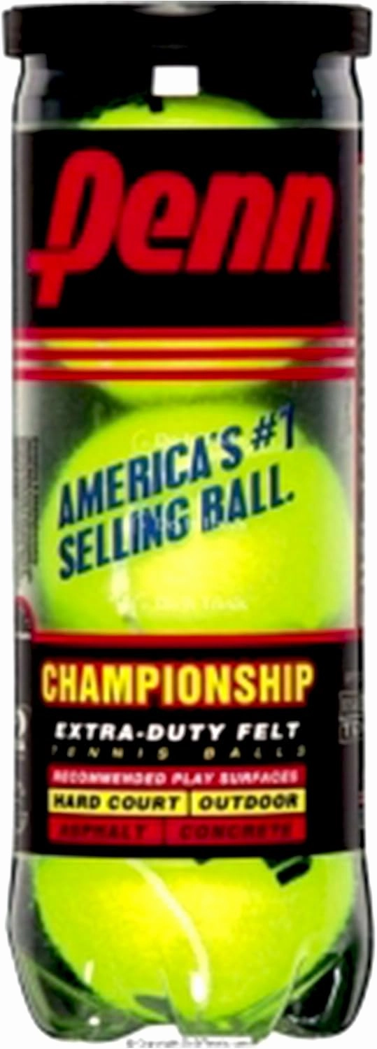 Penn Championship Tennis Balls - Extra Duty Felt Pressurized - 3 Balls (Pack of 4)