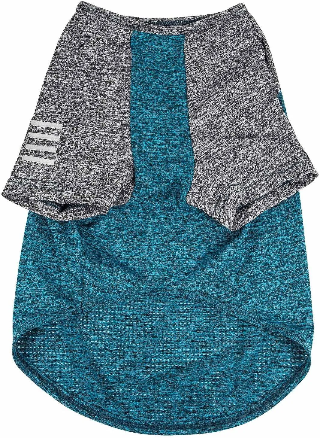 Pet Life ® Active 'Hybreed' Dog Fitness and Yoga Pet T-Shirt Dog Clothes - Performance Dog T-Shirt with 4-Way-Stretch, Reflective and Quick-Dry Technology - Summer Dog Shirts X-Small