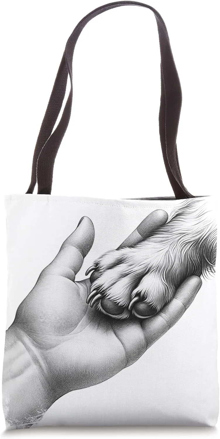 Pet Love Graphic: Trendy Designs for Dog & Cat Lovers Tote Bag