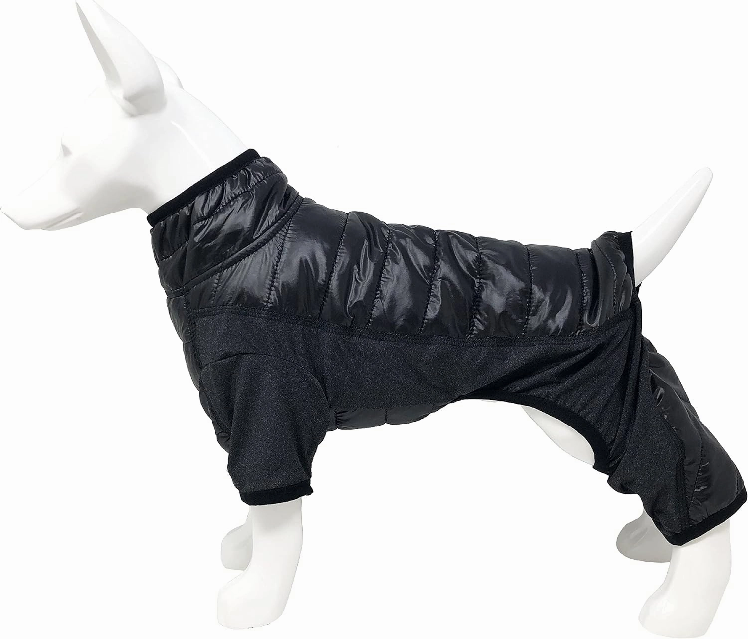 Pet Life Aura-Vent Lightweight 4-Season Stretch and Quick-Dry Full Body Dog Jacket, MD, Black