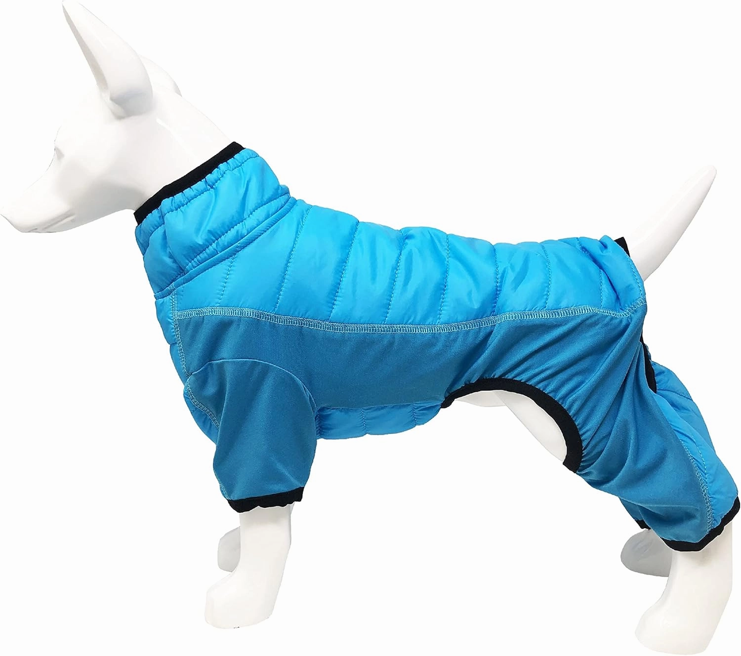Pet Life Aura-Vent Lightweight 4-Season Stretch and Quick-Dry Full Body Dog Jacket, MD, Blue