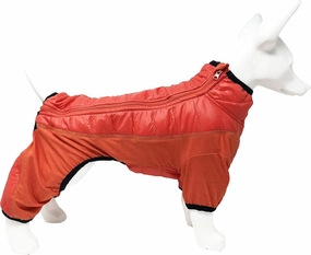 Pet Life Aura-Vent Lightweight 4-Season Stretch and Quick-Dry Full Body Dog Jacket, MD, Red