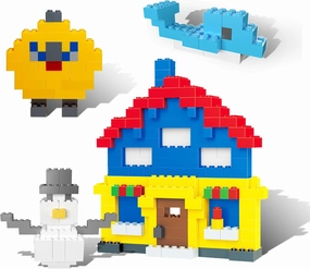 PicassoTiles 2250 PCs Building Block Tiles Creative Shapes to Enhance Imaginative Play Unique Set to Build Houses Animals Dinosaurs and More Vibrant STEM Toys Washable for Learning Education Ages 3 