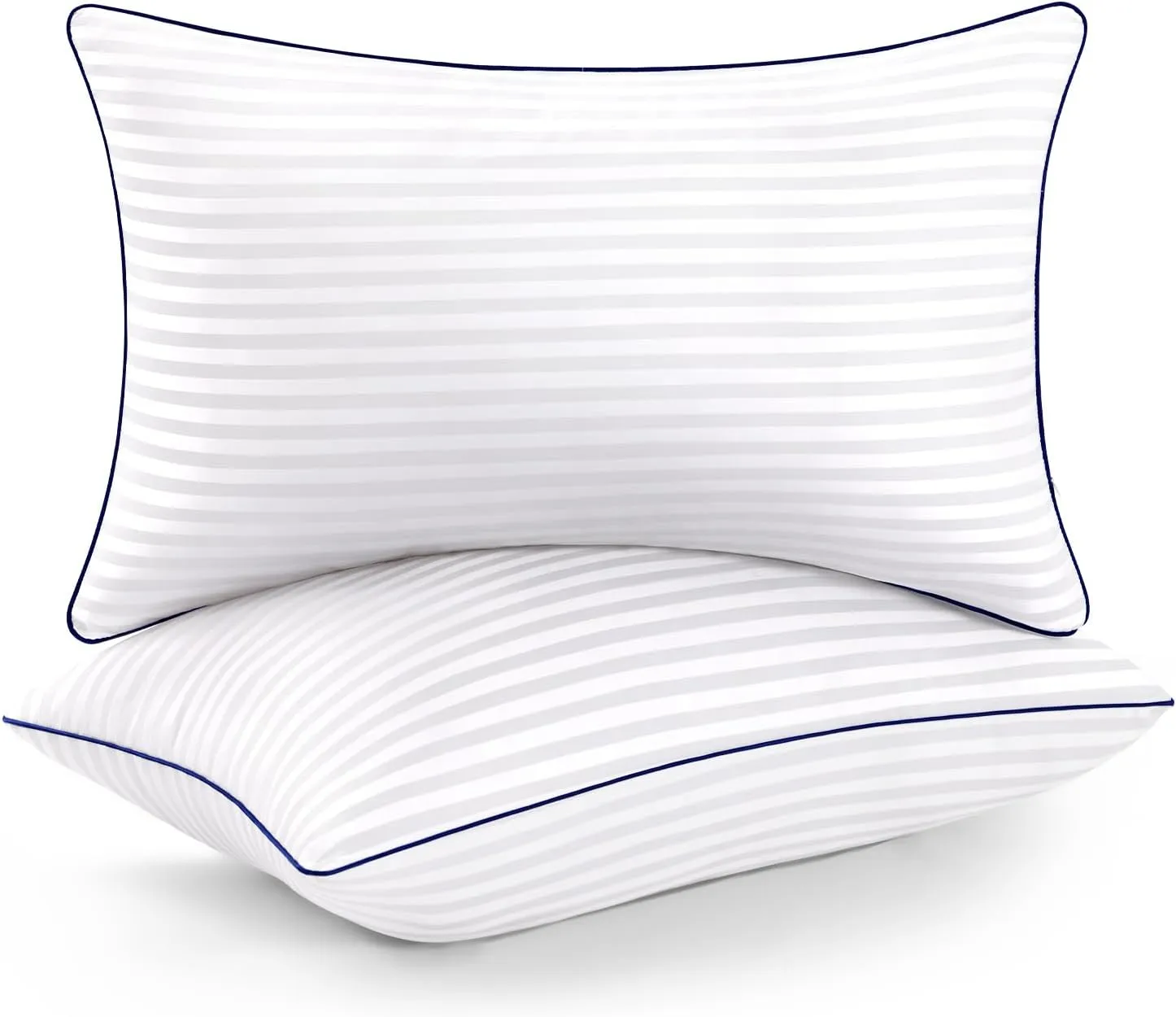Pillows Queen Size Set of 2, Fluffy & Soft Bed Pillow for Back,Stomach,Side Sleepers, Filled with Down Alternative, Luxury Hotel Pillows for Bed 2 Pack -20×30