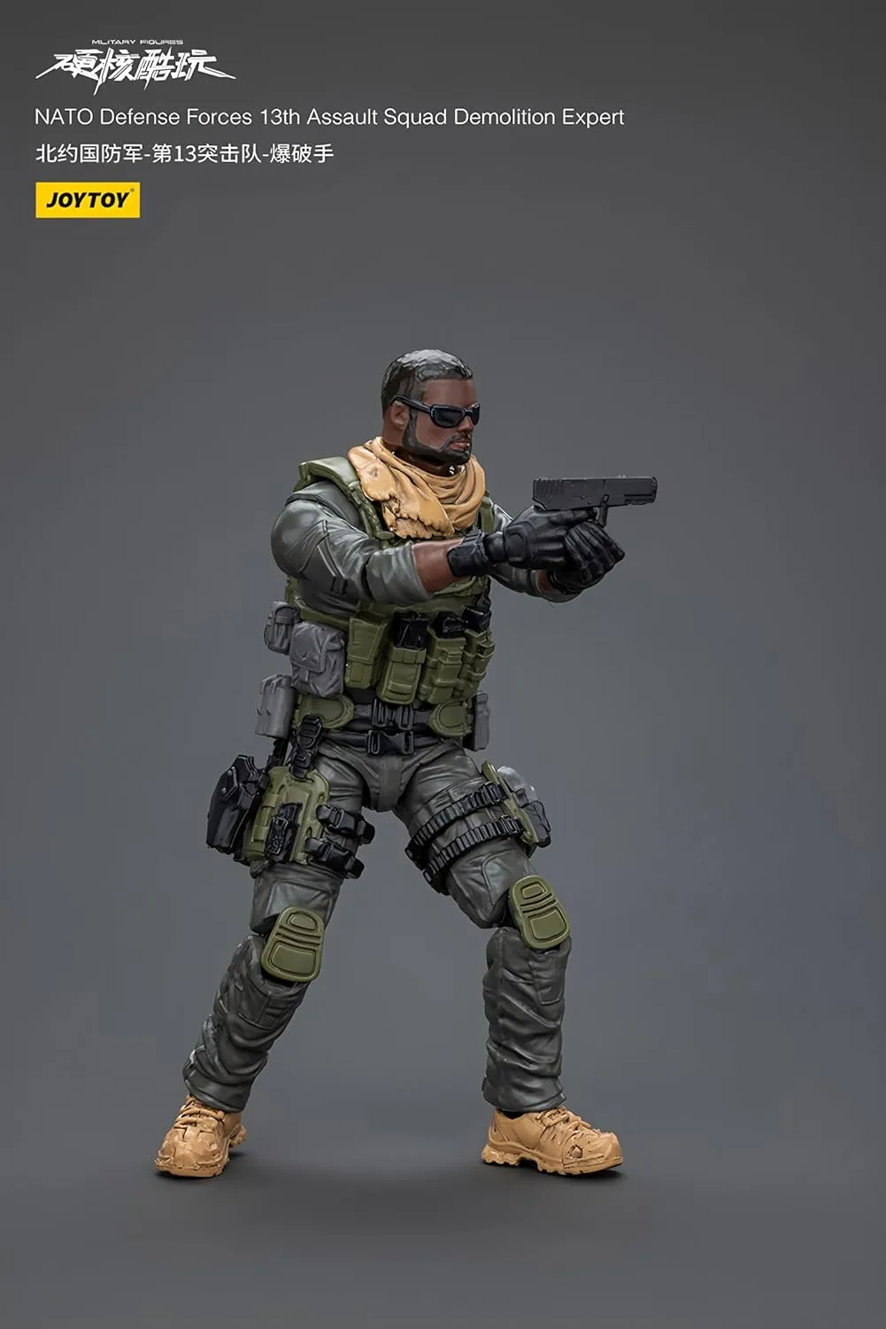 Pipigirl JOYTOY 1/18 Soldier Action Figures, NATO Defense Forces 13th Assault Squad Action Figures Models Kits Collection Model Birthday Gifts