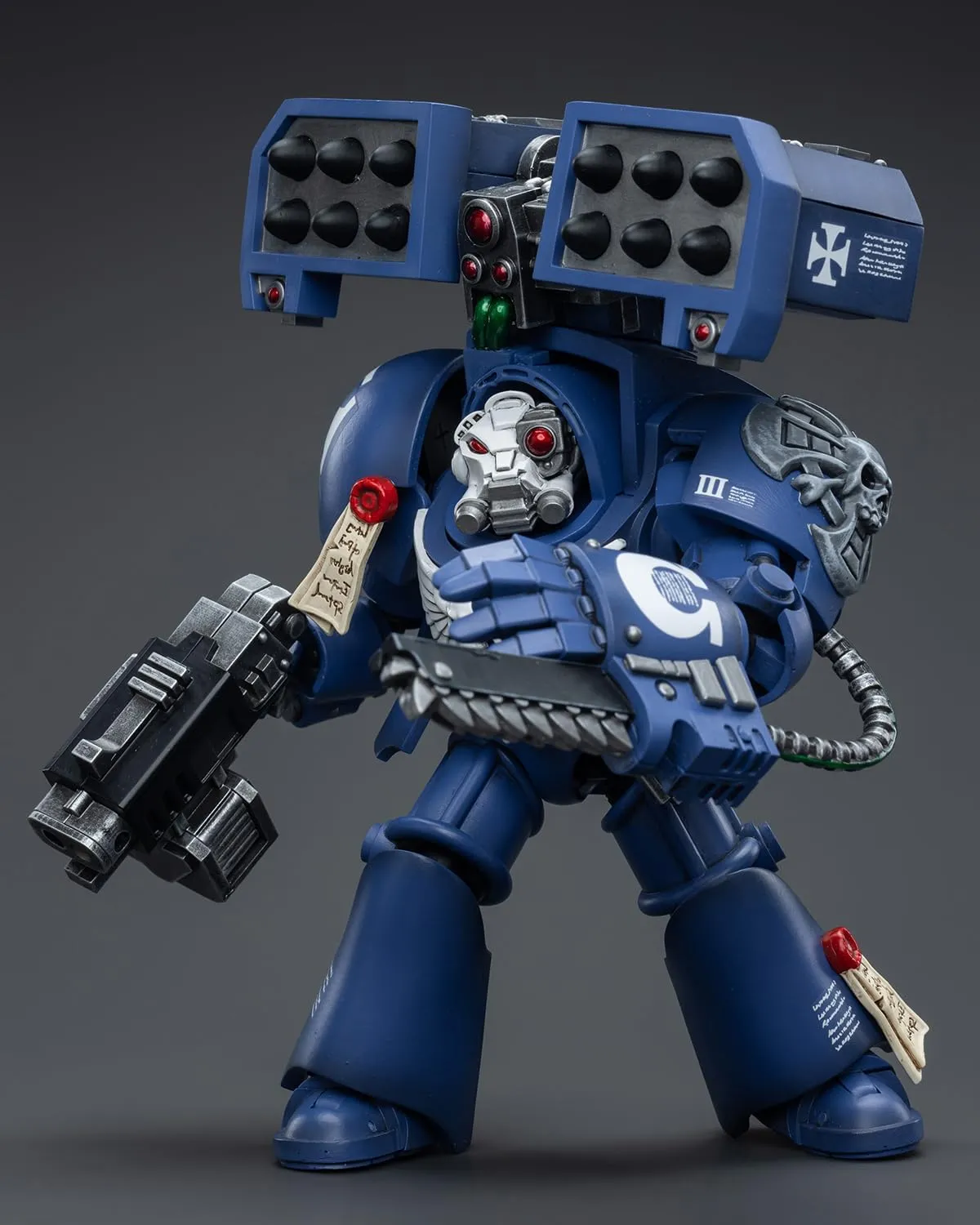 Pipigirl JoyToy Genuine License 1/18 Soldier, 4inch Army Military Extreme Warrior Models Action Figures Kits (Ultramarines Terminators Brother Andrus)
