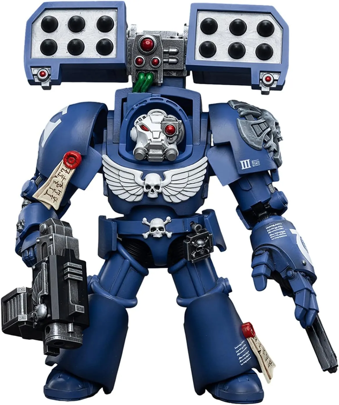 Pipigirl JoyToy Genuine License 1/18 Soldier, 4inch Army Military Extreme Warrior Models Action Figures Kits (Ultramarines Terminators Brother Andrus)