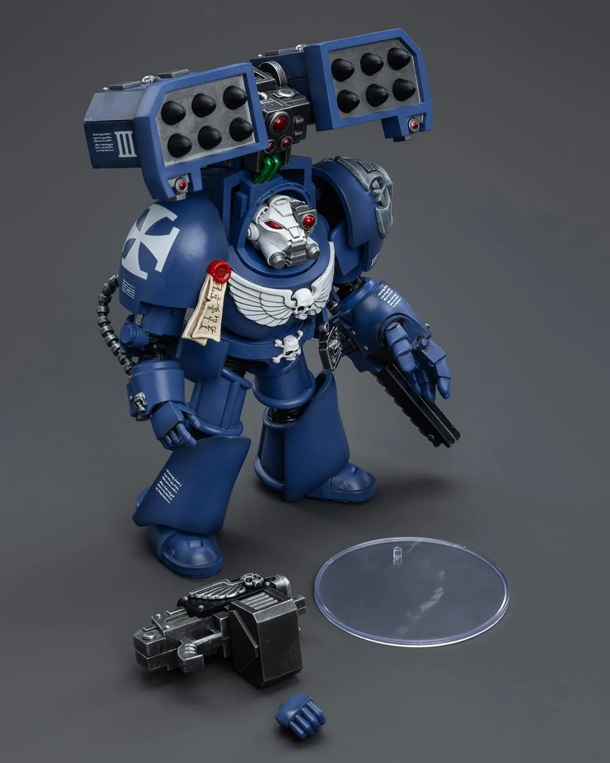 Pipigirl JoyToy Genuine License 1/18 Soldier, 4inch Army Military Extreme Warrior Models Action Figures Kits (Ultramarines Terminators Brother Andrus)