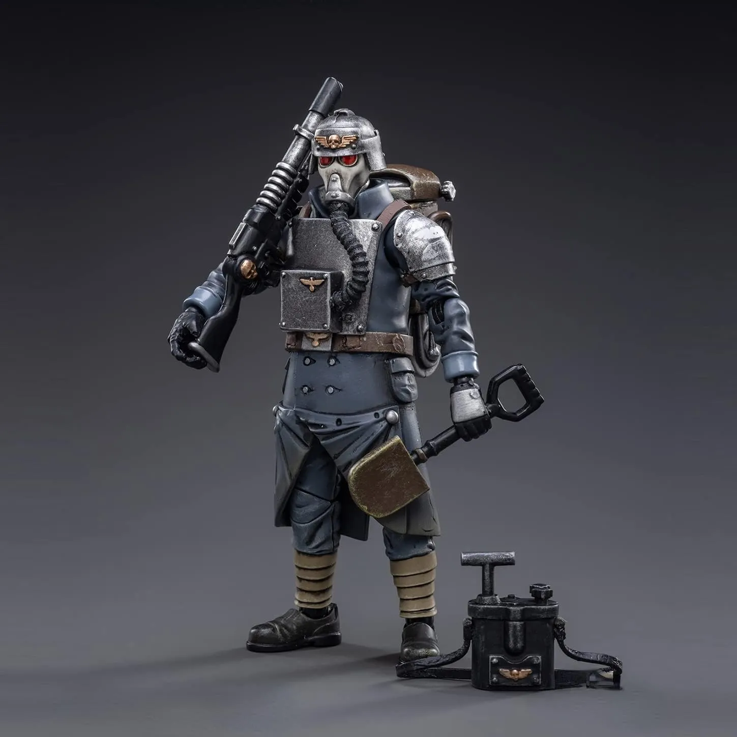 Pipigirl JoyToy Genuine License 1/18 Soldier Action Figures, 4inch Army Military Extreme Warrior Models Kits (Krieg Veteran Squad Demoman)