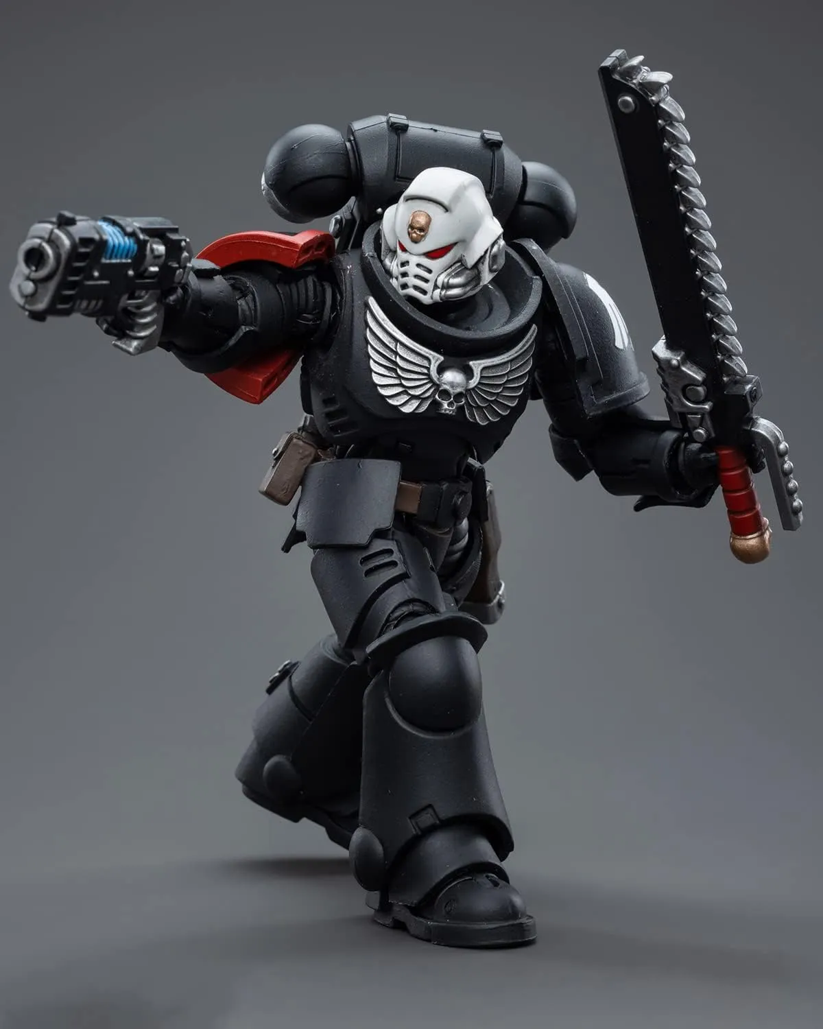 Pipigirl JoyToy × Warhammer 40K Genuine License 1/18 Soldier, 4inch Army Military Extreme Warrior Models Action Figures Kits (Raven Guard Intercessors Sergeant Ashan)