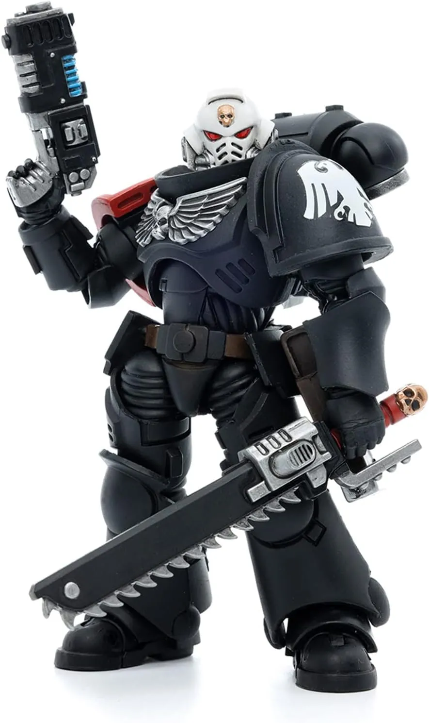 Pipigirl JoyToy × Warhammer 40K Genuine License 1/18 Soldier, 4inch Army Military Extreme Warrior Models Action Figures Kits (Raven Guard Intercessors Sergeant Ashan)