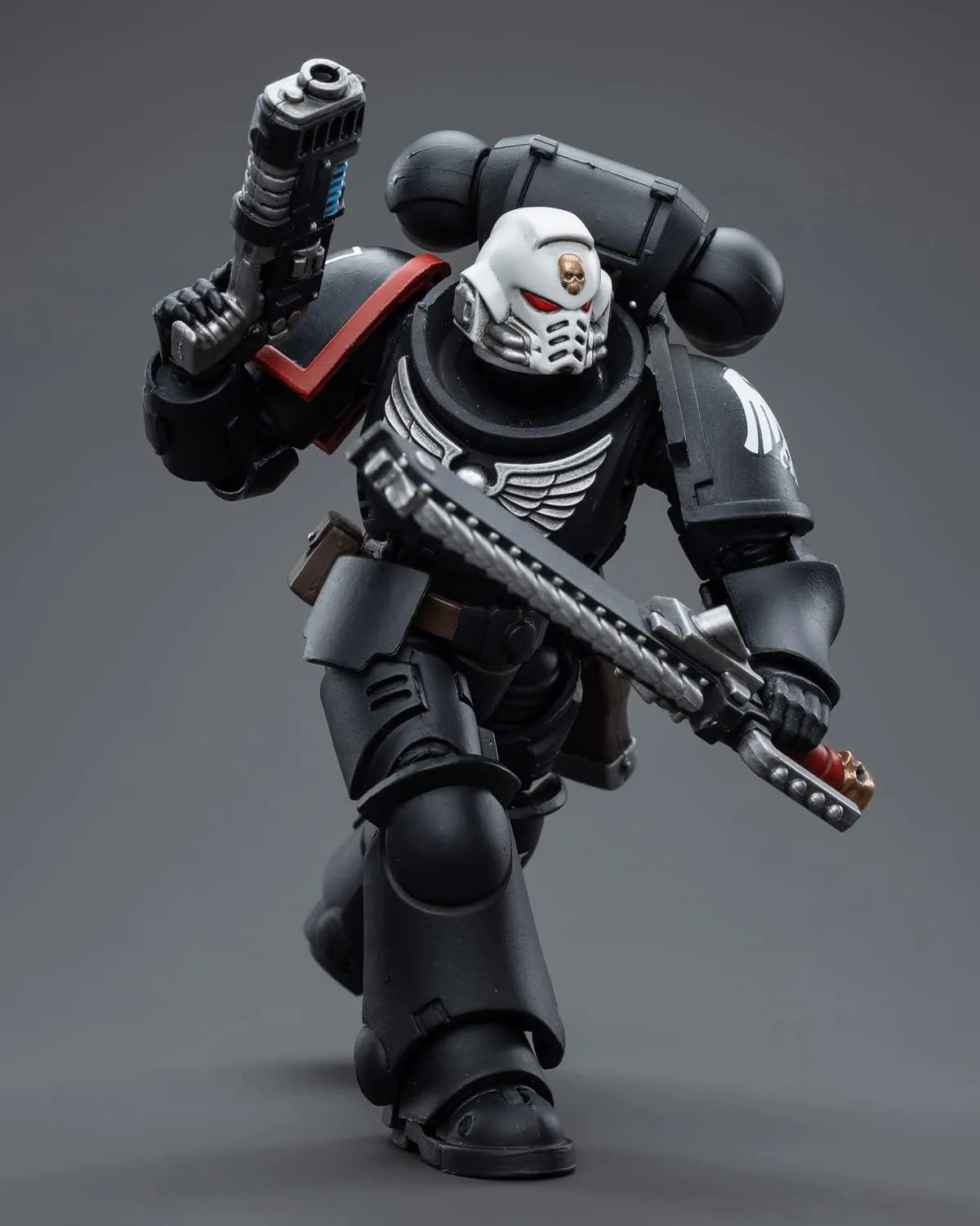Pipigirl JoyToy × Warhammer 40K Genuine License 1/18 Soldier, 4inch Army Military Extreme Warrior Models Action Figures Kits (Raven Guard Intercessors Sergeant Ashan)