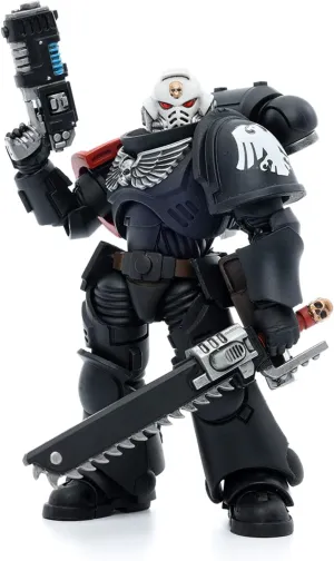 Pipigirl JoyToy × Warhammer 40K Genuine License 1/18 Soldier, 4inch Army Military Extreme Warrior Models Action Figures Kits (Raven Guard Intercessors Sergeant Ashan)