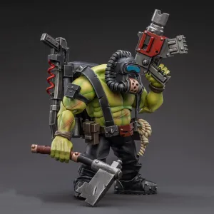 Pipigirl JoyToy × Warhammer Genuine License 1/18 Soldier Action Figures, 4inch Army Military Extreme Warrior Models Kits (Ork Kommandos Dakka Boy Snarit)