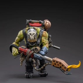 Pipigirl JoyToy × Warhammer Genuine License 1/18 Soldier Action Figures, 4inch Army Military Extreme Warrior Models Kits (Ork Kommandos Burna Boy Ragrob)