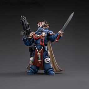 Pipigirl JoyToy × Warhammer Genuine License 1/18 Soldier Action Figures, 4inch Army Military Extreme Warrior Models Kits (Ultramarines Primaris Captain Sidonicus)