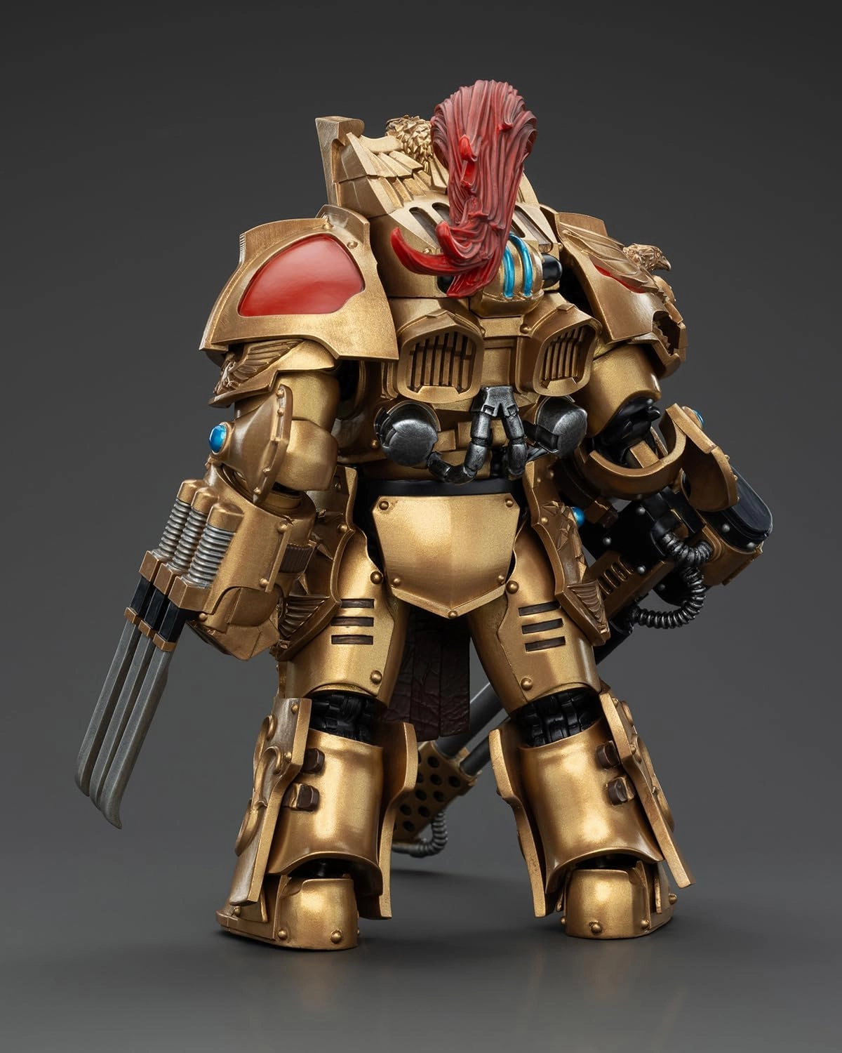 Pipigirl JoyToy Warhammer 40K Genuine License 1:18 Action Figure, Legio Custodes Aquilon Terminator Squad Aquilon with Infernus Firepike, 5.35in Action Figures