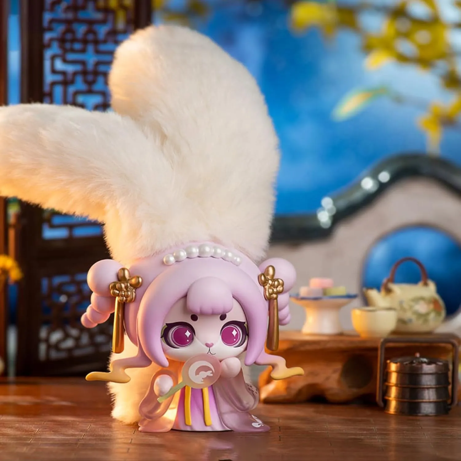 Plush Blind Box Figures,4.7"Cute Mini Dolls Kawaii Cabo Rabbit With Dragon Series PVC Blind Box Doll Collectable Action Figure For Girls Birthday Party Gift Toys (Kabo rabbit Series1-1 pack)