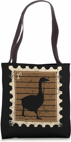 Postage Stamp with a Goose Tote Bag