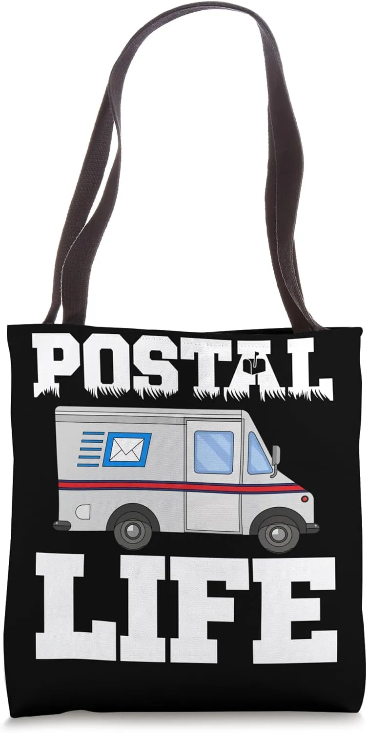 Postal Life Delivery Service Post Office Worker Mailman Tote Bag