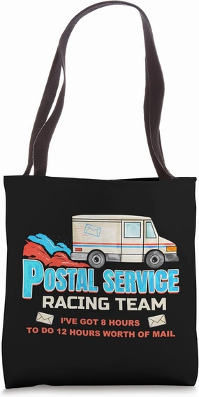 Postal Service Racing Team - Funny Postal Worker Tote Bag
