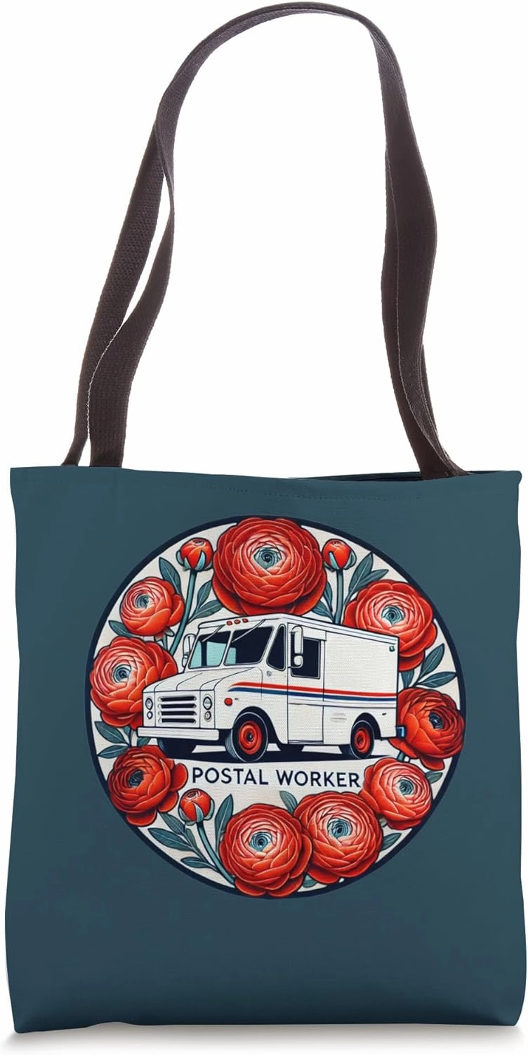 Postal Worker Artwork Mail Carrier Tote Bag