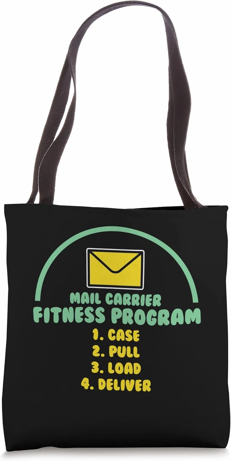 Postal Worker Mail Carrier Fitness Programm | Funny Postman Tote Bag