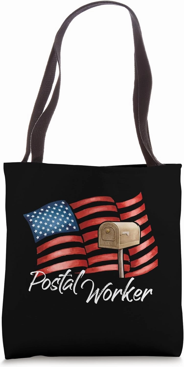 Postal Worker Patriotic US Post Mail Carrier Tote Bag