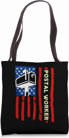 Postal Worker Patriotic US Post Mail Carrier Tote Bag