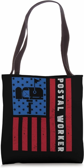 Postal Worker Patriotic US Post Mail Carrier Tote Bag
