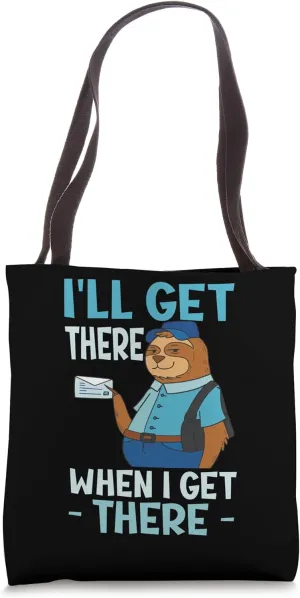 Postman Postal Worker Funny Sloth Mailman Tote Bag