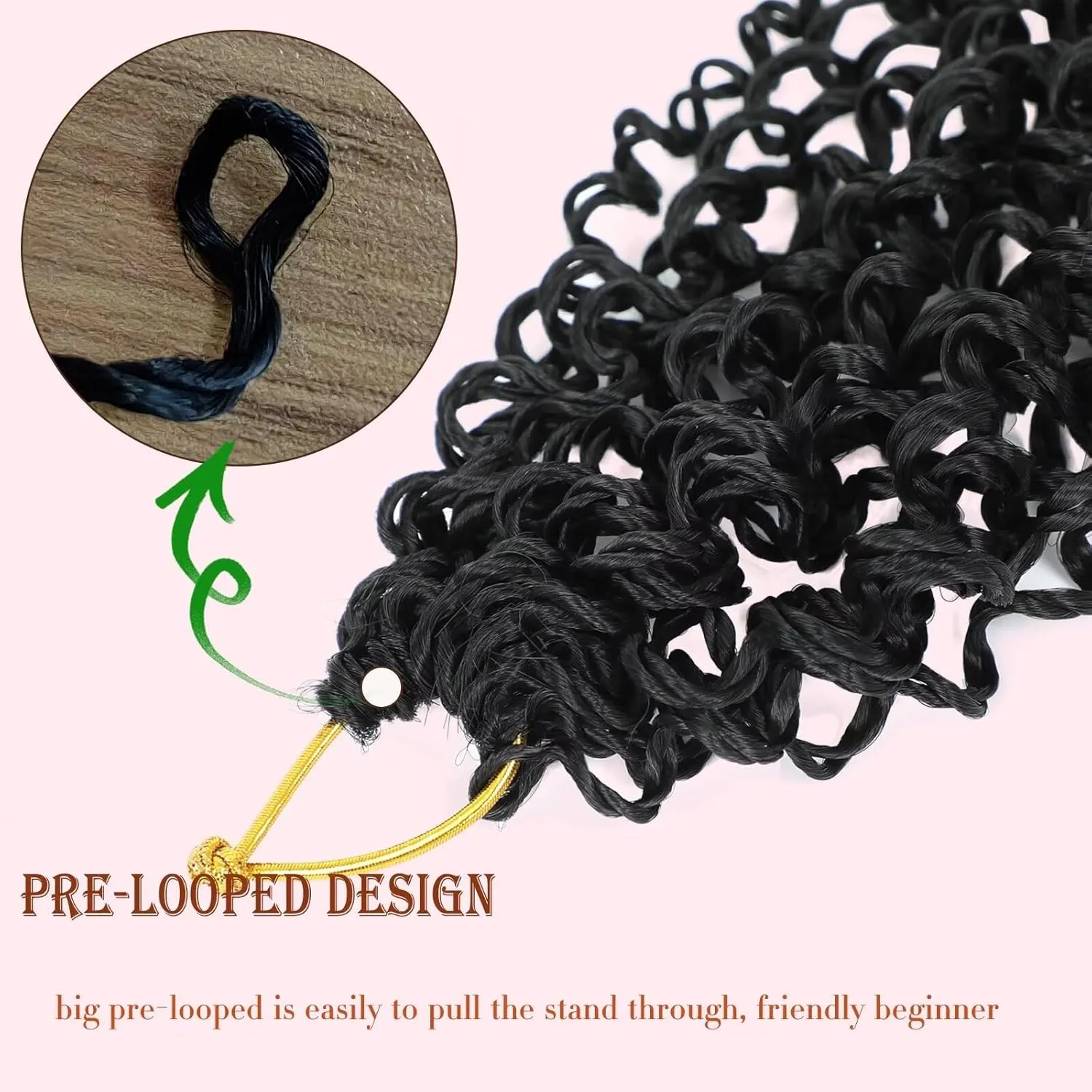 Pre-looped Yanky Twist Crochet Hair 8Packs 12inch Pre-twisted Passion Mini Twist Crochet Hair Spring Mini Twist Ombre Brown Crochet Braid Hair with Curly Hair Senegalese Twist Braids #OT30