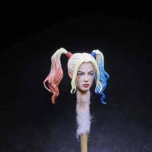 Pre-Sale Premium Hand-Painted 1/18 Scale Double Braids Beauty Female Girl Head Sculpt Head Model for 3.75" Action Figure