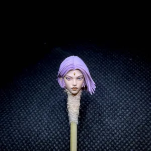 Pre-Sale Premium Hand-Painted 1/18 Scale Raven Beauty Female Girl Head Sculpt for 3.75" Action Figure