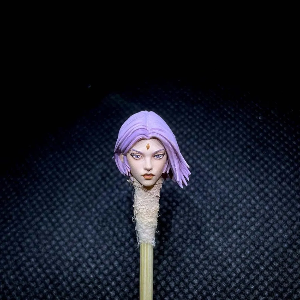 Pre-Sale Premium Hand-Painted 1/18 Scale Raven Beauty Female Girl Head Sculpt for 3.75" Action Figure