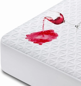 Premium 100% Waterproof Mattress Protector King Size, Breathable Bed Cover 3D Air Fabric Cooling Mattress Pad Cover Smooth Soft Noiseless Washable, 8''-21'' Deep Pocket