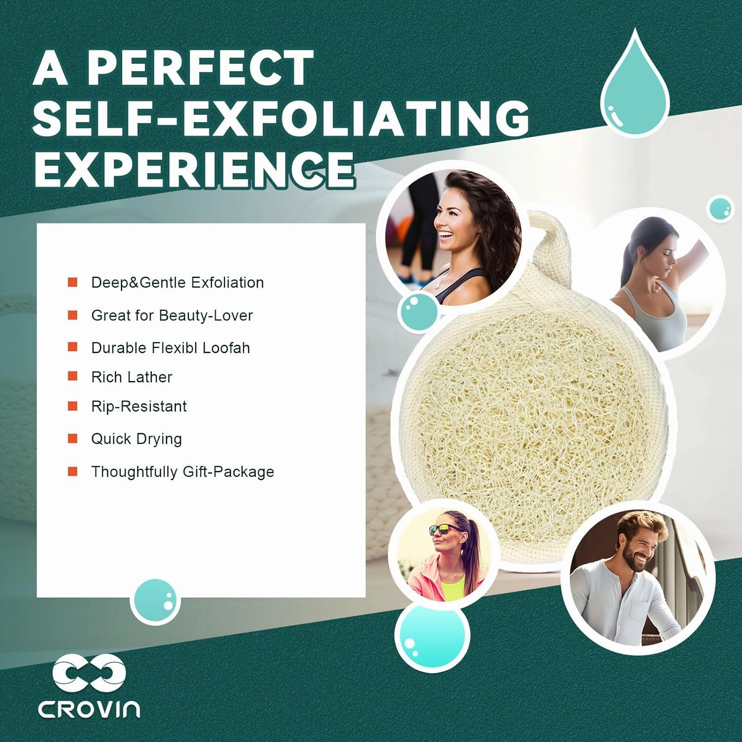 Premium Exfoliating Facial Loofah Pads, Natural Luffa Face Scrubber and Cleansing Face Sponge for Easily and Effectively Clean Up Your Face-8 Count (1 Pack)