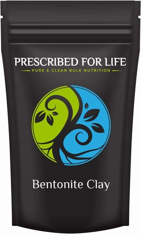 Prescribed For Life Bentonite Clay Powder | Fine Powdered Sodium Montmorillonite Clay for Skin Care | Vegan, Gluten Free, Non GMO | Food Grade Bentonite Clay Supplement (1 kg / 2.2 lb)