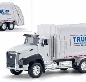 President Donald Trump 2024 Truck Toys,Trump Garbage Truck Collectibles,2024 Election Souvenirs,MAGA 1:50 Scale Pull Back Metal Model Car Toys Gift for Trump Fans