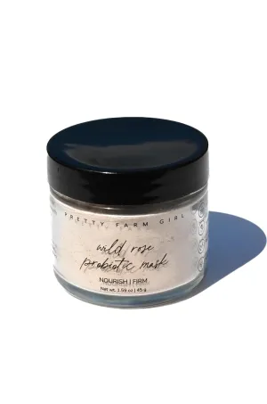 Pretty farm girl Wild Rose   Honey Probiotic Mask - Nourish & Firm - Gentle Exfoliation - For Sensitive and Dry Skin Types - Facial Use Only