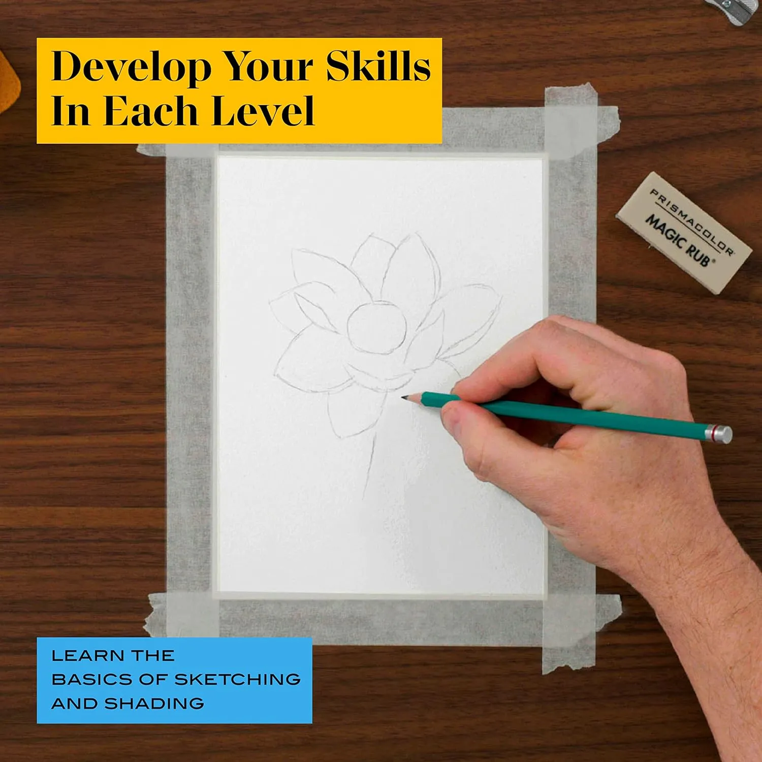 Prismacolor Technique, Art Supplies and Digital Art Lessons, Nature Drawing Set, Level 1, Learn to Draw with Colored Pencils, Graphite Pencils, and More, Flower Drawing, 26 Count