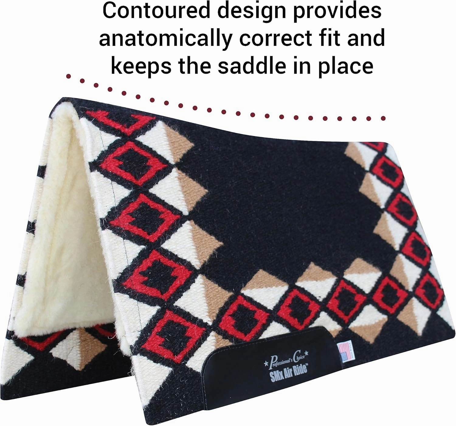 Professional's Choice Comfort-Fit SMX Air Ride Pad | Cooling System & Shock Absorption | Quest