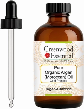 Pure Organic Argan (Moroccan) Oil (Argania spinosa) with Glass Dropper Cold Pressed 120ml (4 oz)